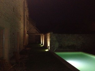The pool by night